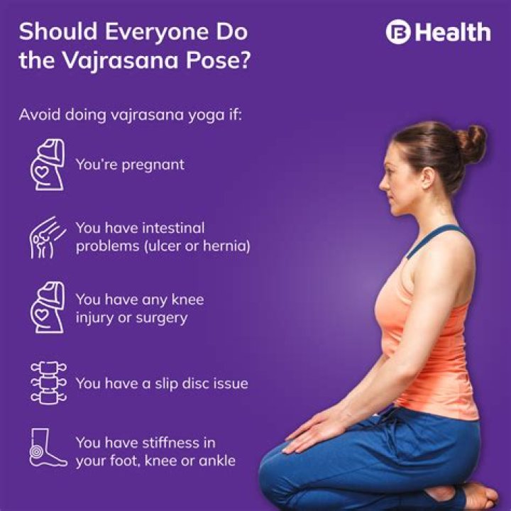 Who should not do vajrasana?